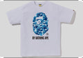 Bape White Light Blue Logo