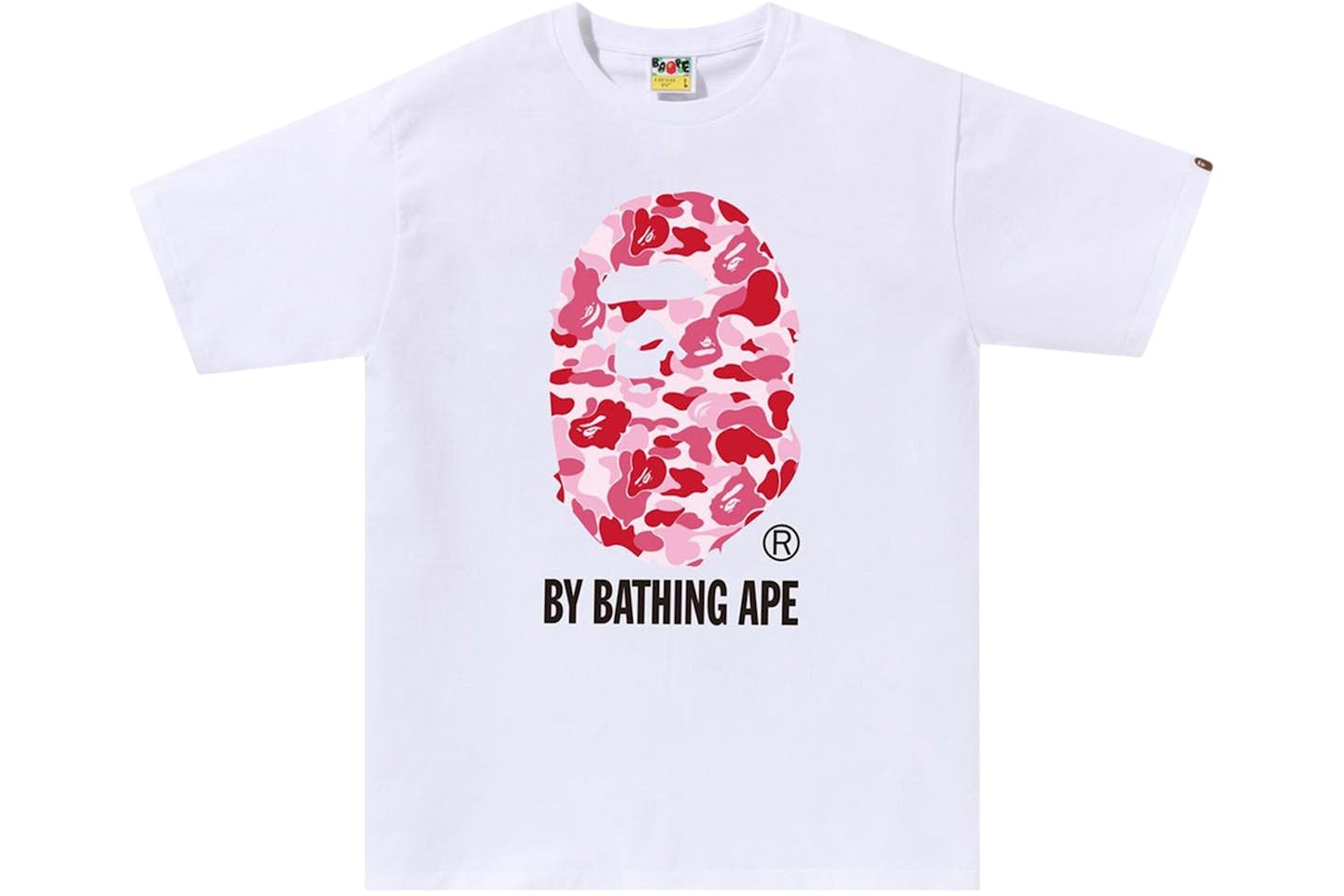 Bape White Pink Logo